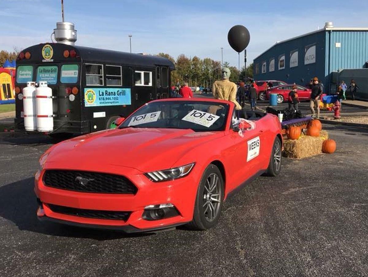 Covertible decorated for the Trunk or Treat