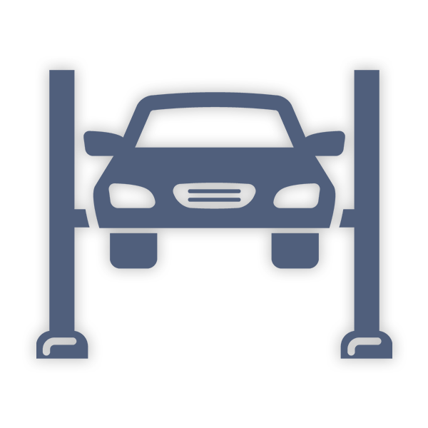 Car on lift icon